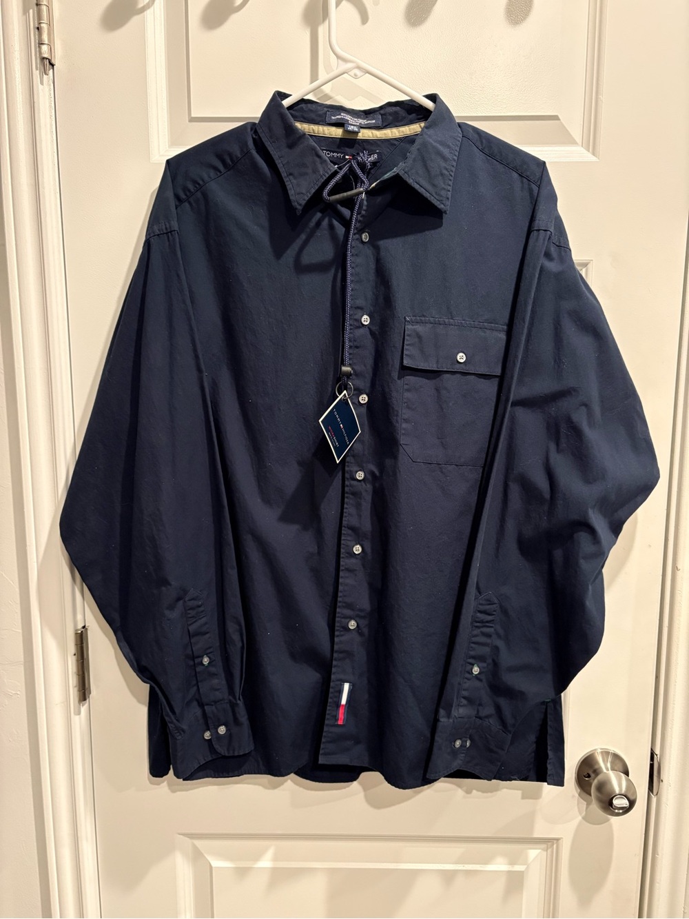 Tommy Hilfiger Men's Dark Navy Button-Down Shirt